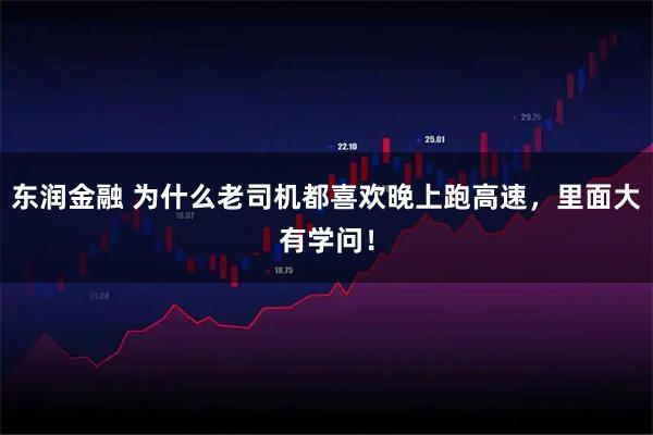 东润金融 为什么老司机都喜欢晚上跑高速，里面大有学问！