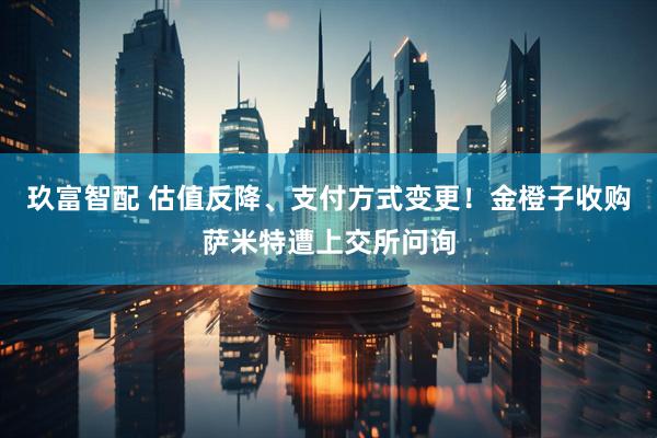 玖富智配 估值反降、支付方式变更！金橙子收购萨米特遭上交所问询